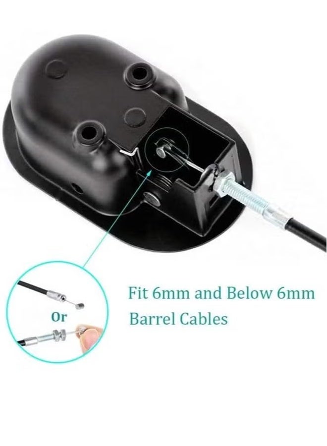 بكومور قطع غيار عالمية للكراسي المائلة: مقبض سحب معدني أسود مع كابل لإصلاح أثاث الكراسي والأرائك المائلة - Image 4